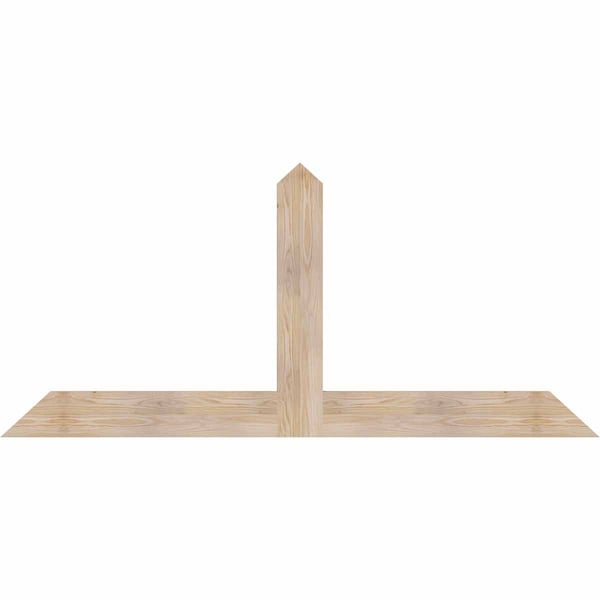 Ekena Millwork Portland Smooth Timber Gable Bracket, Douglas Fir, 72"W x 33"H x 1 1/2"D x 5 1/2"F, 11/12 Pitch GBW072X33X0206POR00SDF - main